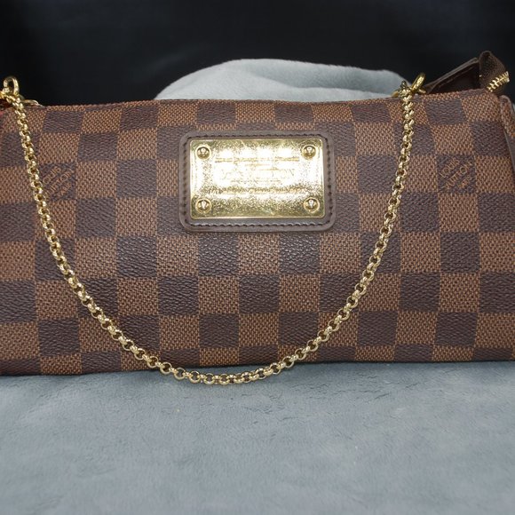 Louis Vuitton Damier Ebene Eva Pochette w/ Strap - Picture 2 of 10
